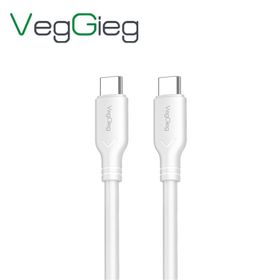Veggieg 1.2 mt 60W Type-C to Type-C Hızlı Şarj ve Data Kablosu