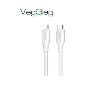 Veggieg 1.2 mt 60W Type-C to Type-C Hızlı Şarj ve Data Kablosu