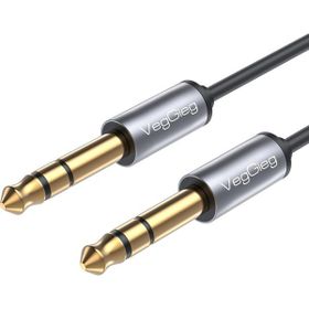 Veggieg 1.8 mt 6.35 mm Stereo Jack Hi-Fi Amfi Enstrüman Ses Kablosu