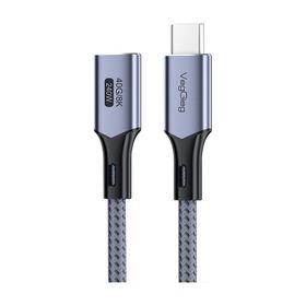 Veggieg 1 mt E-Mark 240W 40 GBPS Thunderbolt 4 8K 60 Hz Type-C USB 4.0 Uzatma Kablosu