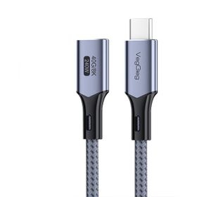 Veggieg 1 mt E-Mark 240W 40 GBPS Thunderbolt 4 8K 60 Hz Type-C USB 4.0 Uzatma Kablosu