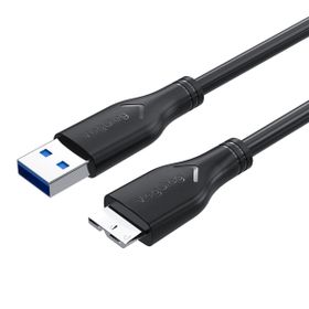 Veggieg 1 mt Micro B HDD Şarj ve Data 3.0 USB Kablo