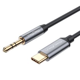 Veggieg 1 mt USB Type-C to 3.5 mm AUX Hi-Fi Ses Kablosu
