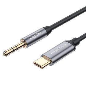Veggieg 1 mt USB Type-C to 3.5 mm AUX Hi-Fi Ses Kablosu