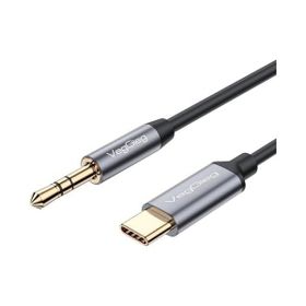 Veggieg 1 mt USB Type-C to 3.5 mm AUX Hi-Fi Ses Kablosu