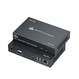 Veggieg 120 mt 4K 30 Hz HDMI KVM Extender Cat5E ve Cat6 HDMI Menzil Genişletici Uzatıcı