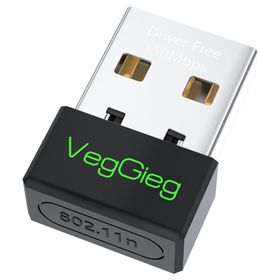 Veggieg 150 MBPS 2.4 GHz Kablosuz Wifi Alıcı Verici Nano USB Adaptör