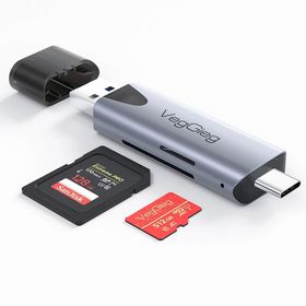 Veggieg 2.0 USB Type-C ve SD-Microsd TF Kart Okuyucu