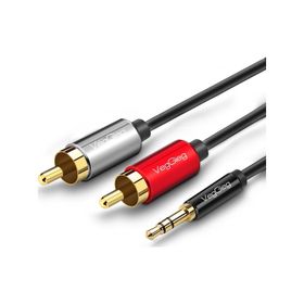 Veggieg 2 mt 3.5 mm AUX to 2 RCA Ses Kablosu
