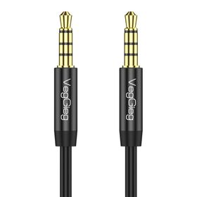 Veggieg 2 mt 3.5 mm Jack TRRS Hi-Fi AUX Mikrofon ve Ses Kablosu