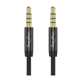 Veggieg 2 mt 3.5 mm Jack TRRS Hi-Fi AUX Mikrofon ve Ses Kablosu