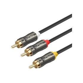 Veggieg 2 mt 3 RCA to 3 RCA Ses ve Görüntü Kablosu