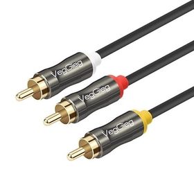 Veggieg 2 mt 3 RCA to 3 RCA Ses ve Görüntü Kablosu
