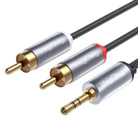 Veggieg 20 mt 3.5 mm AUX to 2 RCA Hi-Fi Ses Kablosu