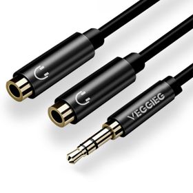 Veggieg 3.5 mm 2 Kulaklık Çoklayıcı Y Kablo