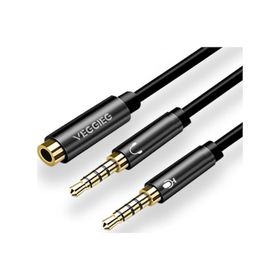 Veggieg 3.5 mm Kulaklık ve Mikrofon Ayırıcı Y Kablo