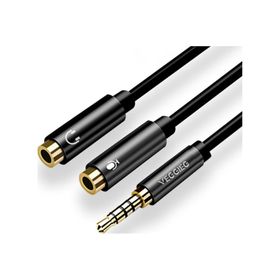 Veggieg 3.5 mm Kulaklık ve Mikrofon Birleştirici Y Kablo