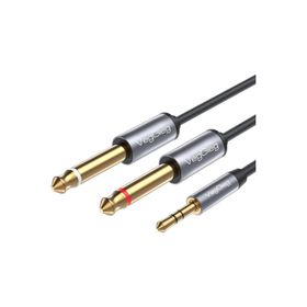 Veggieg 3.5 mm to 6.35 mm Stereo TRS Enstrüman Amfi AUX Ses Kablosu