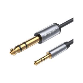 Veggieg 3.5 mm to 6.35 mm Stereo TRS Enstrüman Amfi AUX Ses Kablosu
