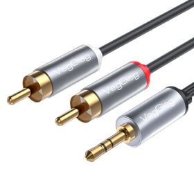 Veggieg 3 mt 3.5 mm AUX to 2 RCA Hi-Fi Ses Kablosu