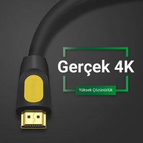 Veggieg 4K 30 Hz 18 GBPS HDR ARC HDCP Destekli 2.0 10 mt HDMI Kablo
