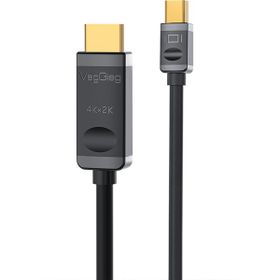 Veggieg 4K 30 Hz 3 mt Dönüştürücü Mini Displayport to HDMI Kablo