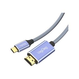 Veggieg 4K 60 Hz Type-C 3.1 to 2.0 Dönüştürücü 2 mt HDMI Kablo