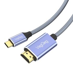 Veggieg 4K 60 Hz Type-C 3.1 to 2.0 Dönüştürücü 2 mt HDMI Kablo