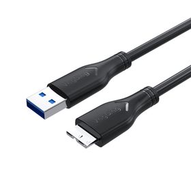Veggieg 50 cm Micro B HDD Şarj ve Data 3.0 USB Kablo