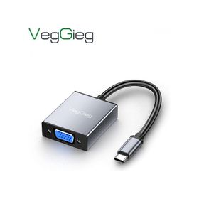 Veggieg 60 Hz Type-C to VGA 1080P Çevirici Dönüştürücü Kablo Adaptör
