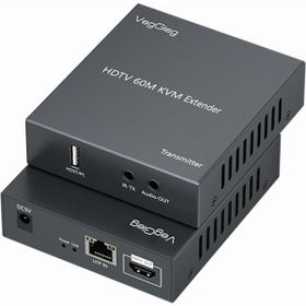 Veggieg 60 mt 1080P Full HD 60 Hz HDMI KVM Extender Cat5E/6 HDMI Menzil Genişletici Uzatıcı