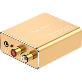 Veggieg Koaksiyel Toslink Optik Dijital to 3.5 mm RCA Analog Ses Çevirici Adaptör