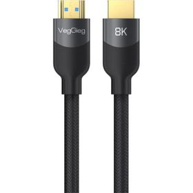 Veggieg Premium 8K 60 Hz 4K 120 Hz HDCP ARC HDR Örgülü 2.1 1.5 mt HDMI Kablo