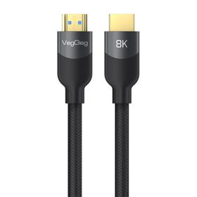 Veggieg Premium 8K 60 Hz 4K 120 Hz HDCP ARC HDR Örgülü 2.1 5 mt HDMI Kablo