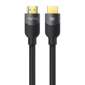 Veggieg Premium 8K 60 Hz 4K 120 Hz HDCP ARC HDR Örgülü 2.1 5 mt HDMI Kablo