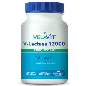 Velavit V-Lactase 12000 FCC 30 Çiğnenebilir Tablet
