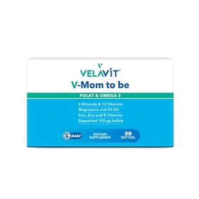 Velavit V-Mom To Be Folat Omega-3 30 Kapsül