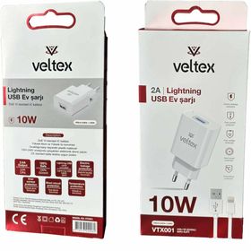 Veltex VTX001 10W 2A iPhone Uyumlu Şarj Aleti
