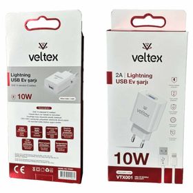 Veltex VTX001 10W 2A iPhone Uyumlu Şarj Aleti