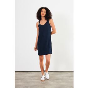 Vena 6Y236724K Kadın Angelica Lacivert Regular Fit Lyocell Jean Elbise