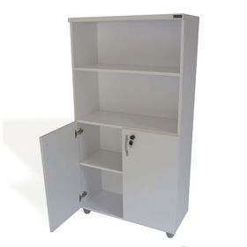 Vena Beyaz 80x35x150 cm Tam Kapak Ofis Dolabı