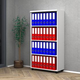 Vena RFLDLPBYZ150 80x35x150 cm Beyaz Raflı Dolap