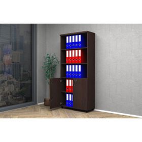 Vena Yarım Kapaklı 185 cm Wenge Dosya Dolabı