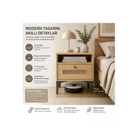 Venatto Trio Meşe Komodin
