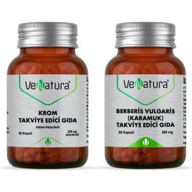 Venatura Berberis Vulgaris Karamuk 60 Kapsül + Krom Pikolinat 90 Kapsül