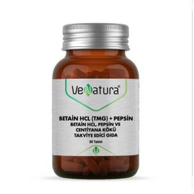 Venatura Betain HCL Pepsin Centiyana Kökü 90 Tablet