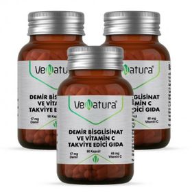 Venatura Demir Bisgilisinat Vitamin C 3x90 Kapsül