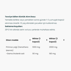 Venatura Evening Primrose Oil 1000 mg 60 Kapsül