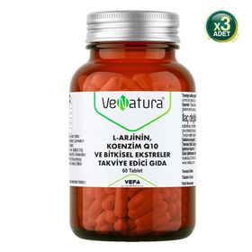Venatura L-Arjinin Koenzim Q10 Bitkisel Ekstreler 3x60 Kapsül