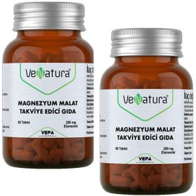 Venatura Magnezyum Malat 200 mg 2x60 Tablet